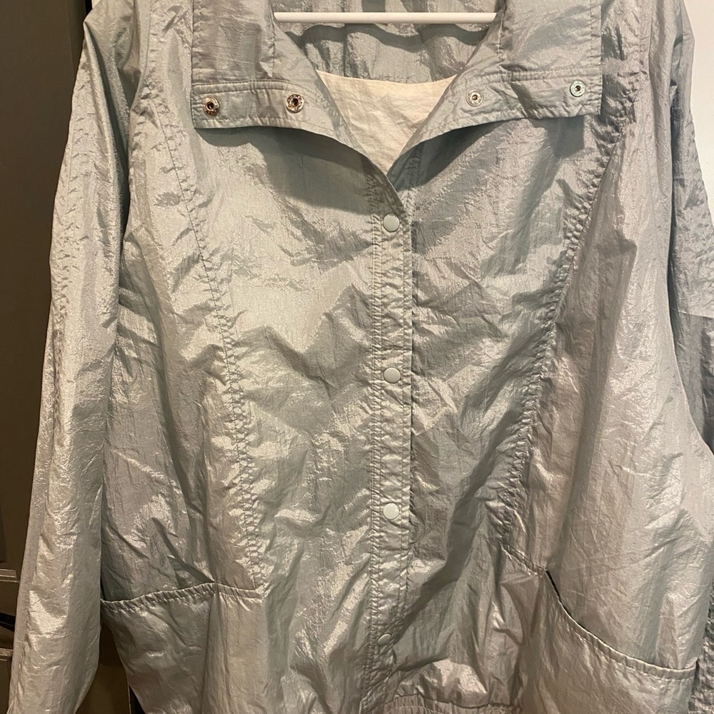 Haband Gray Utility Jacket Lightweight Water-Resistant